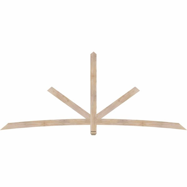 Ekena Millwork Alberta Smooth Timber Gable Bracket, Douglas Fir, 108"W x 45"H x 1 1/2"D x 3 1/2"F, 10/12 Pitch GBW108X45X0204ALB00SDF - main